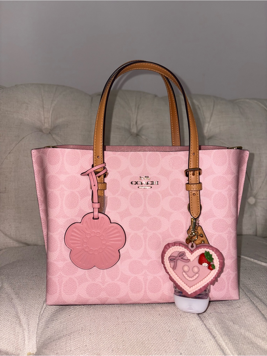 Coach Powder Pink Mollie Tote